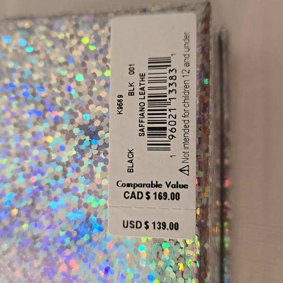 Kate Spade Saffiano leather wallet, black, new with tag - Picture 6 of 6